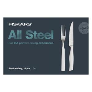 Fiskars All Steel Sada steakových příborů 12 ks 1054800